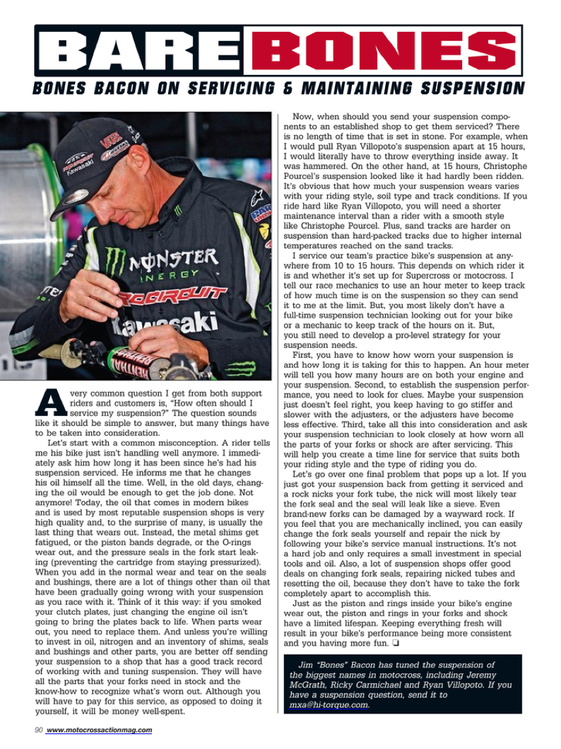 Motocross Suspension Setup Tips Motoklik